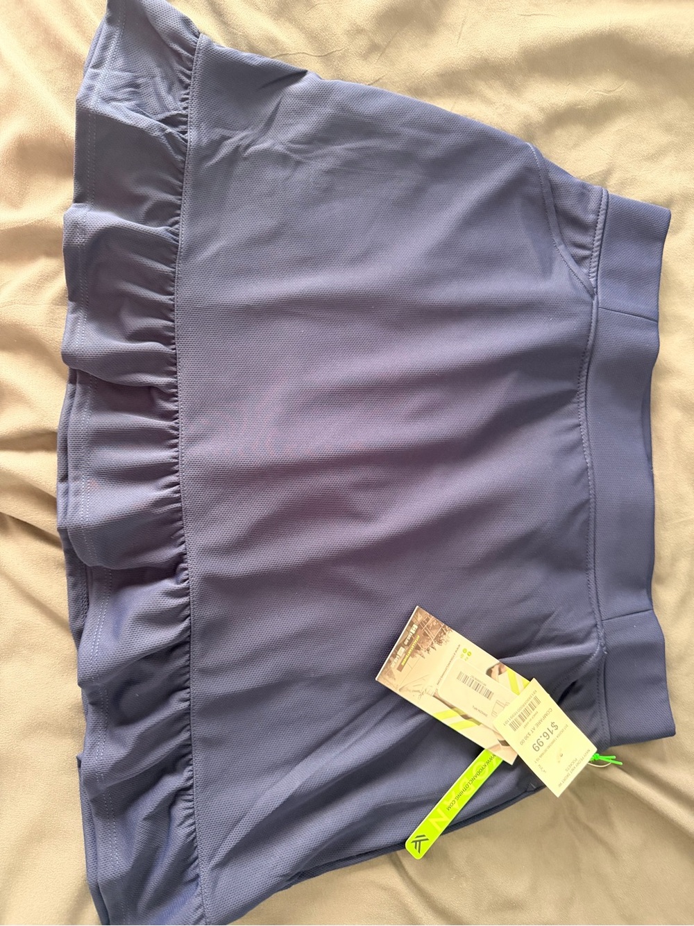 Ruffled Athletic Blue Skort